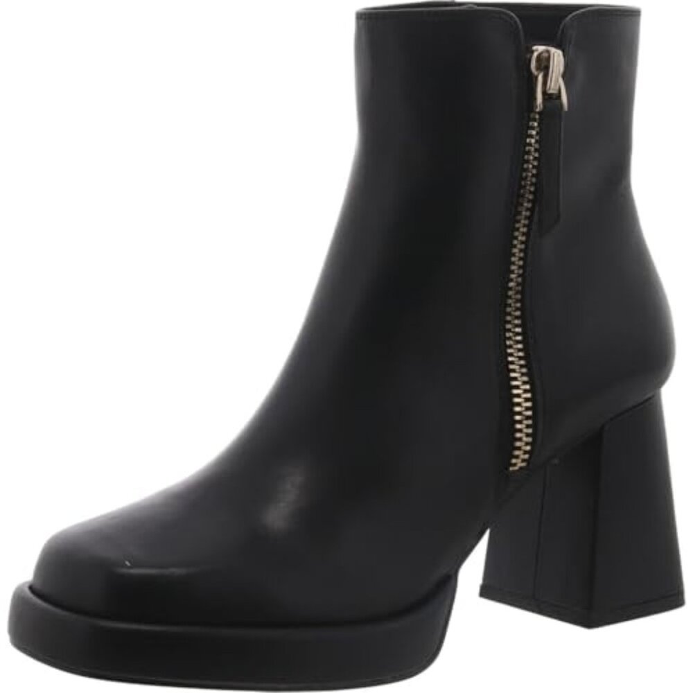 Steve Madden Women's Adryana Ankle Boot, Black Leather